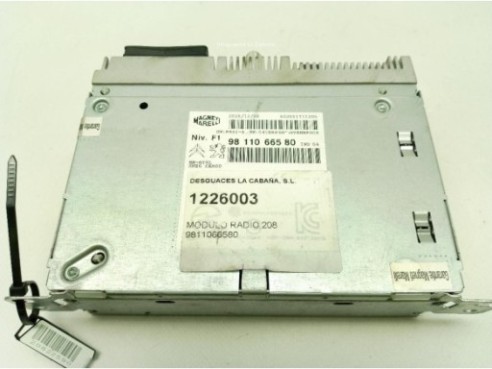 9811066580 MODULO RADIO PEUGEOT 208|Desguaces La Cabaña