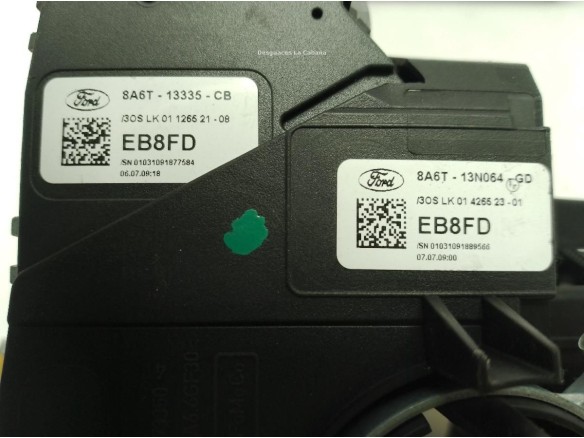 8A6T13N064GD, MANDO COMPLETO FORD FIESTA VI|Desguaces La Cabaña