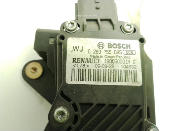 180050001R POTENCIOMETRO ACELERADOR RENAULT LAGUNA III (BT0/1)|Desguaces La Cabaña