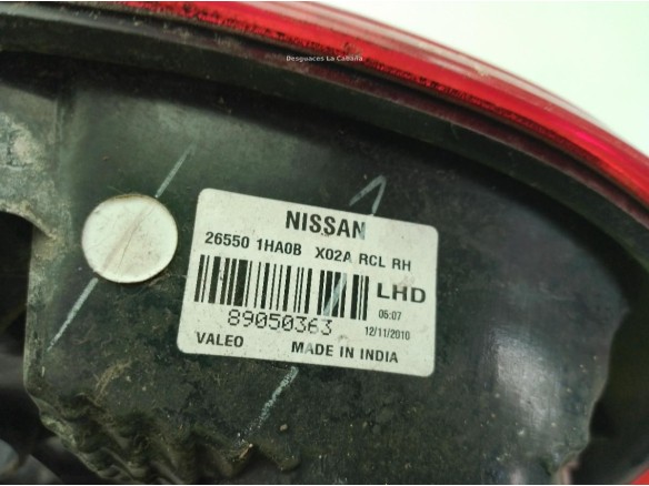   PILOTO TRA DER EXT NISSAN MICRA IV (K13)|Desguaces La Cabaña