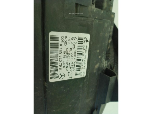 A1698207861 FARO DERECHO MERCEDES BENZ CLASE B (W245)|Desguaces La Cabaña