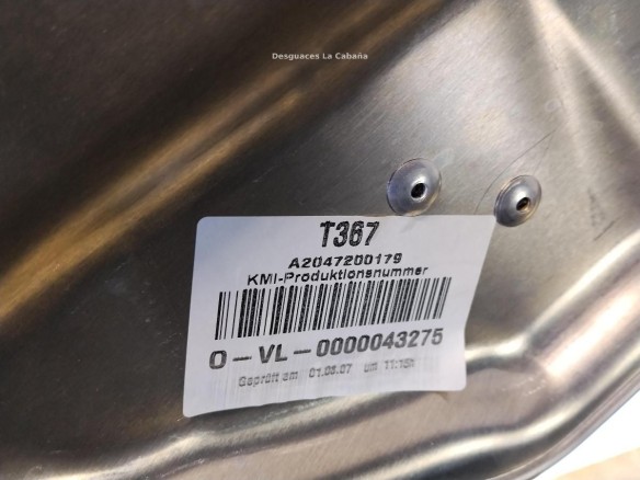 A2127201579 ELEVALUNAS PUERTA LAT DEL IZQ MERCEDES BENZ CLASE C (W204)|Desguaces La Cabaña