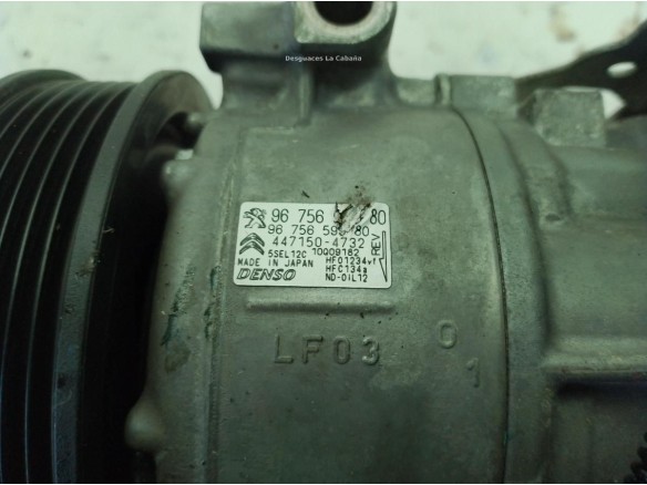 9815198580 COMPRESOR AA PEUGEOT 308 II|Desguaces La Cabaña