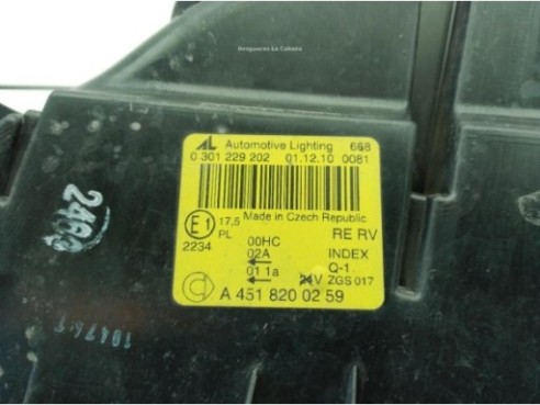 A4518200259 FARO DERECHO SMART FORTWO Coupé (451)|Desguaces La Cabaña