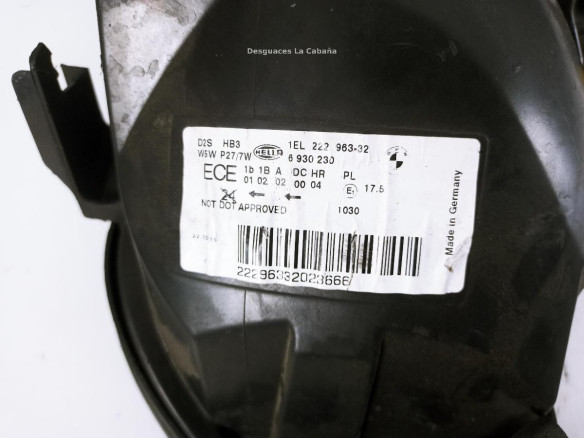 6930230 FARO DERECHO BMW X5 (E53) |Desguaces La Cabaña