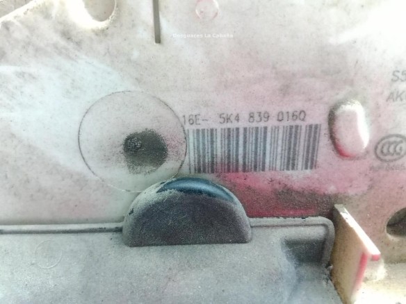 5K4839016Q CERRADURA PUERTA LAT TRA DER SEAT LEON (5F1) |Desguaces La Cabaña