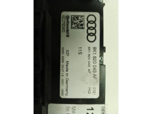8K1820043AF MANDO CLIMA AUDI A4 (8K2, B8)|Desguaces La Cabaña