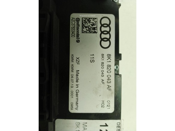 8K1820043AF MANDO CLIMA AUDI A4 (8K2, B8)|Desguaces La Cabaña