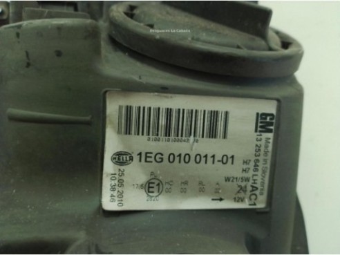 13253646, 1EG01001101 FARO IZQUIERDO OPEL ASTRA J (P10)|Desguaces La Cabaña