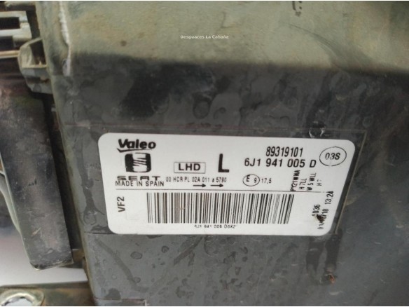 6J1941005D FARO IZQUIERDO SEAT IBIZA IV ST (6J8, 6P8)|Desguaces La Cabaña