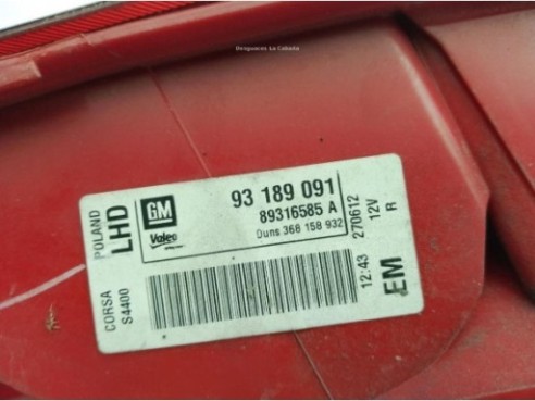 93189091 PILOTO TRA DER OPEL CORSA D (S07)|Desguaces La Cabaña