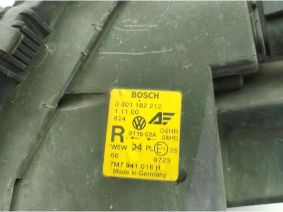 7M7941016H FARO DERECHO SEAT ALHAMBRA (7V8, 7V9)|Desguaces La Cabaña