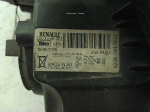 7701476941 FARO IZQUIERDO RENAULT LAGUNA II Grandtour (KG0/1_)|Desguaces La Cabaña