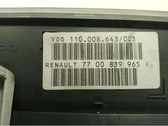 7700839965F, CUADRO INSTRUMENTOS RENAULT SAFRANE II (B54_)|Desguaces La Cabaña