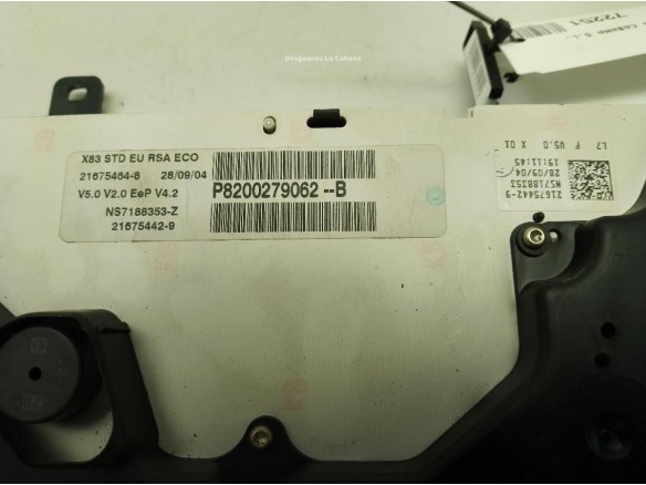P8200279062B, CUADRO INSTRUMENTOS NISSAN PRIMASTAR Furgón (X83)|Desguaces La Cabaña