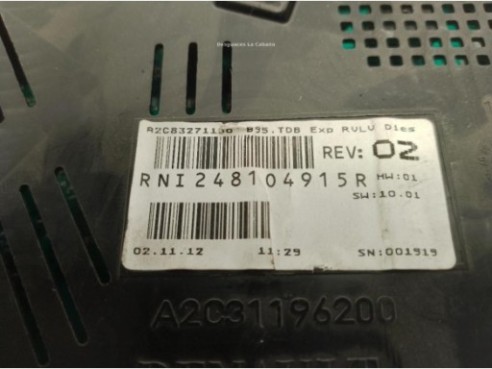 RNI248104915R, CUADRO INSTRUMENTOS RENAULT MEGANE III Fastback (BZ0_)|Desguaces La Cabaña