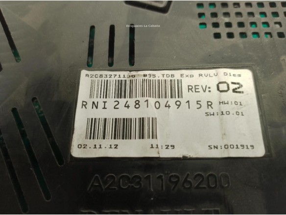 RNI248104915R, CUADRO INSTRUMENTOS RENAULT MEGANE III Fastback (BZ0_)|Desguaces La Cabaña