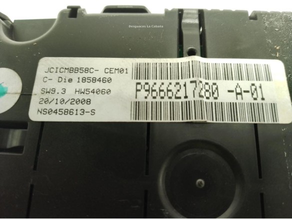 P9666217280, CUADRO INSTRUMENTOS CITROEN C4 Picasso I Limusina (UD_)|Desguaces La Cabaña