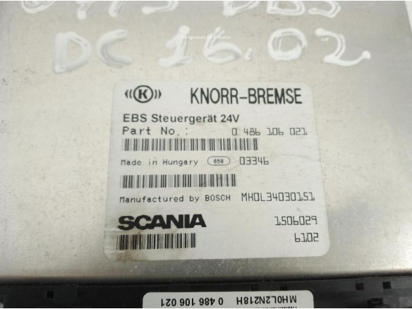0486106021 MODULO ELECTRONICO SCANIA Series 4|Desguaces La Cabaña