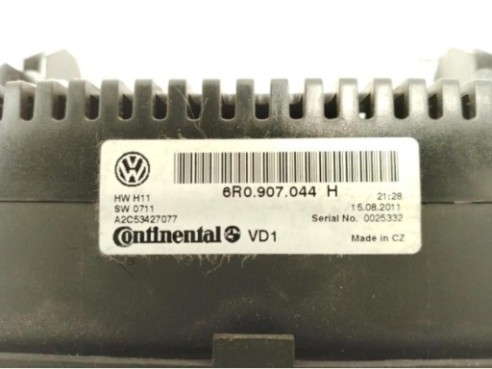 6R0907044H, MANDO CLIMA VW POLO (6R1, 6C1)|Desguaces La Cabaña