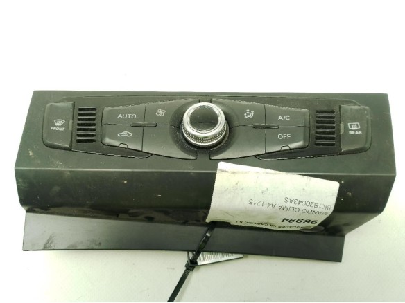 8K1820043AS, MANDO CLIMA AUDI A4 (8K2, B8)|Desguaces La Cabaña