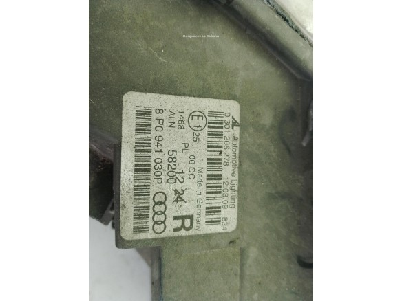 8P0941030P FARO DERECHO AUDI A3 Sportback (8PA)|Desguaces La Cabaña