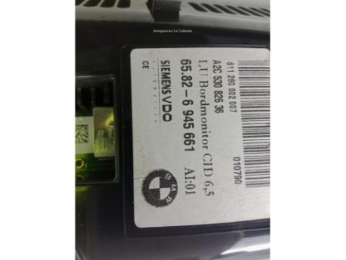 65829193758 PANTALLA MULTIMEDIA BMW 5 (E60)|Desguaces La Cabaña