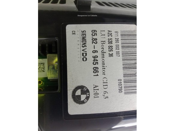 65829193758 PANTALLA MULTIMEDIA BMW 5 (E60)|Desguaces La Cabaña