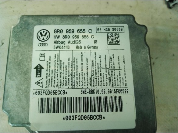   KIT AIRBAGS + SALPICADERO + CINTURONES O ANCLAJE + CENTRALIT AUDI Q5 (8RB)|Desguaces La Cabaña