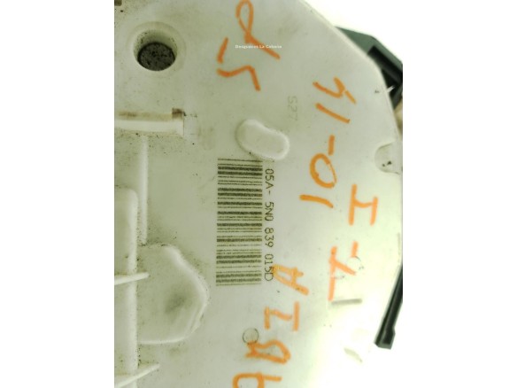 CERRADURA PUERTA LAT TRA IZQ SKODA FABIA II (542)|Desguaces La Cabaña