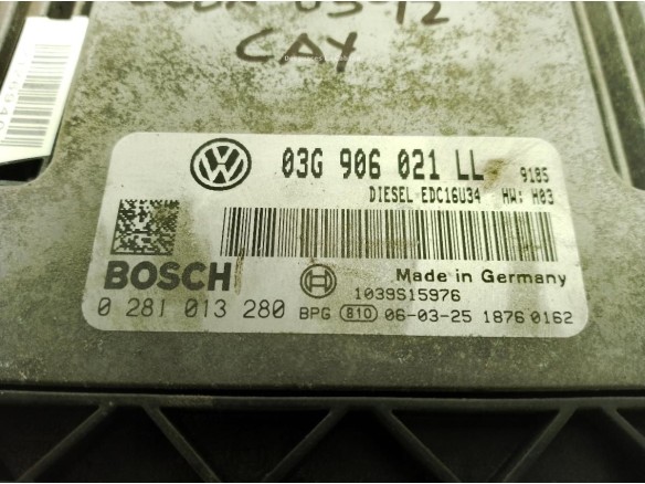 03G906021LL, CENTRALITA MOTOR SEAT LEON (1P1)|Desguaces La Cabaña