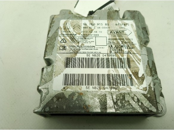 9678691580 CENTRALITA AIRBAG CITROEN C4 II (B7)|Desguaces La Cabaña