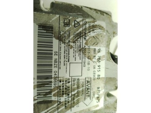 9678691580 CENTRALITA AIRBAG CITROEN C4 II (B7)|Desguaces La Cabaña