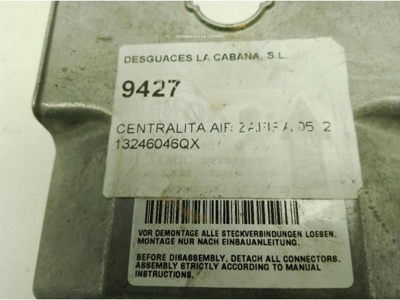 13246046QX, CENTRALITA AIRBAG OPEL ZAFIRA B (A05)|Desguaces La Cabaña
