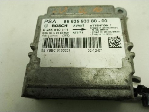 9663593280, CENTRALITA AIRBAG PEUGEOT 207 (WA_, WC_)|Desguaces La Cabaña