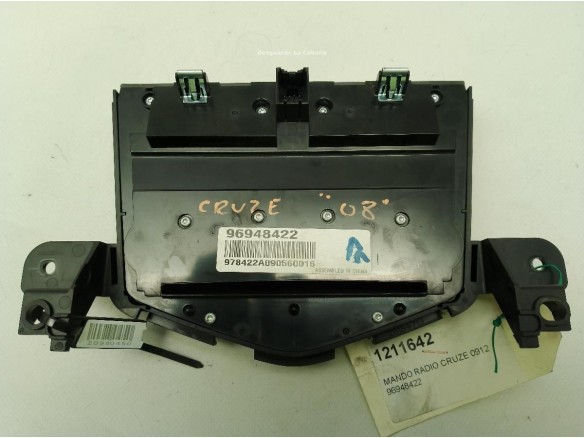 MANDO MULTIMEDIA CHEVROLET CRUZE (J300)|Desguaces La Cabaña