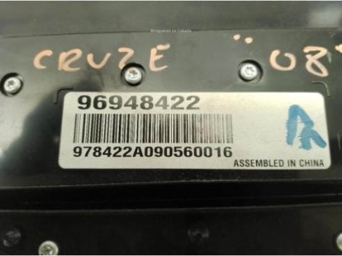 MANDO MULTIMEDIA CHEVROLET CRUZE (J300)|Desguaces La Cabaña