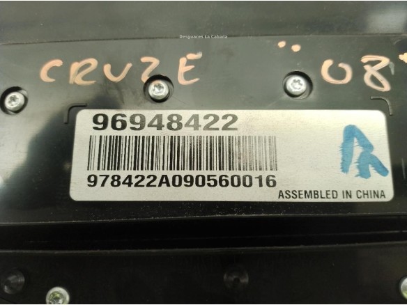 MANDO MULTIMEDIA CHEVROLET CRUZE (J300)|Desguaces La Cabaña