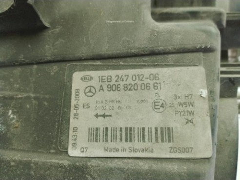 A9068200661 FARO DERECHO MERCEDES BENZ SPRINTER 3,5-t Autobús (906)|Desguaces La Cabaña