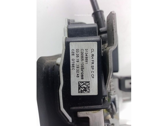 31349891 CERRADURA PUERTA LAT DEL DER VOLVO XC40 (536) |Desguaces La Cabaña