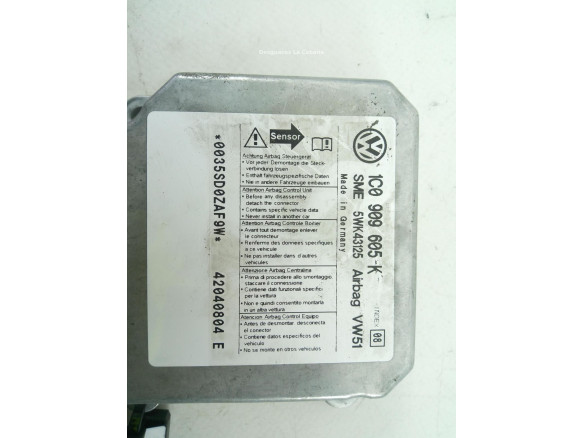 1C0909605K CENTRALITA AIRBAG VW POLO (9N_) |Desguaces La Cabaña