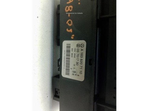 A1638207110, MANDO ELEVALUNAS CONSOLA CENTRAL MERCEDES BENZ CLASE M (W163)|Desguaces La Cabaña