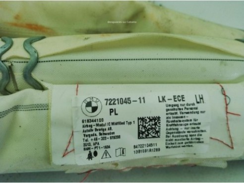 72127221045 AIRBAG CORTINA IZQ BMW 1 (F21)|Desguaces La Cabaña