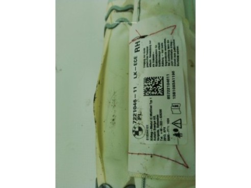 722104611 AIRBAG CORTINA DER BMW 1 (F21)|Desguaces La Cabaña