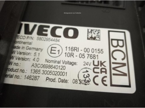 5802954484 MODULO ELECTRONICO IVECO Stralis|Desguaces La Cabaña
