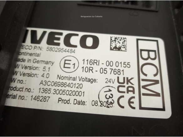 5802954484 MODULO ELECTRONICO IVECO Stralis|Desguaces La Cabaña