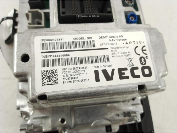 5802403831 PANTALLA MULTIMEDIA IVECO Stralis|Desguaces La Cabaña