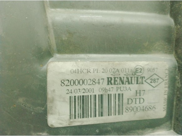7701048931, 8200002847 FARO DERECHO RENAULT LAGUNA II (BG0/1_)|Desguaces La Cabaña