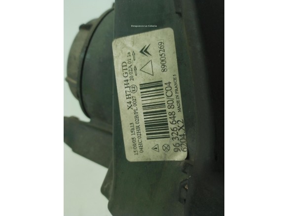 6204X2, 9632664880 FARO IZQUIERDO CITROEN C5 I (DC_)|Desguaces La Cabaña