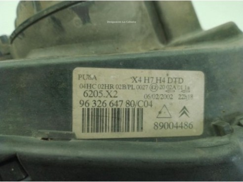 6205X2, 9632664780 FARO DERECHO CITROEN C5 I (DC_)|Desguaces La Cabaña